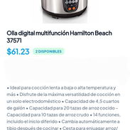 Olla Digital Multifunción Hamilton Beach 37571. - Img 56788330