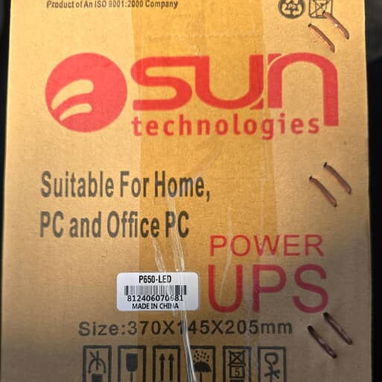 Backup, marca SUN, 650VA/390W y 1000VA/600W, 4 tomas con respaldo, factura, garantía y mensajería gratis,📞👉🏻 58684483 - Img 116494952