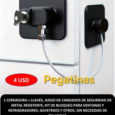 Cerradura/  candado para refrigerador, Gaveteros, ventanas y otros - 2/2