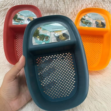 Escurridores de alimentos  (Pequeños) en 1400cup disponibles  ❤️Rojo 🧡Naranja 💙Azul oscuro - 2/3