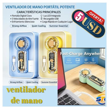 Equipo de electromasaje para pies y abdomen, nebulizador, powerbank, y ventilador de mano - 5/5