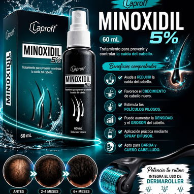 Minoxidil 5% Minox Minoxdil Tratamiento capilar Anticaida Fortalecer el pelo Crecimiento Barba y Cabello Caída del pelo - 2/4
