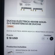 Ducha eléctrica aquaQ con dos resistencias de repuesto envió x 2 usd dentro de la habana - Img 57113202