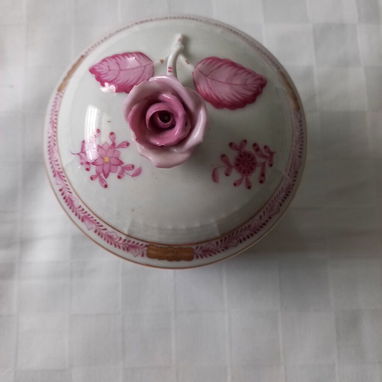 Juego de Te púrpura Herend, fina porcelana pintada a mano - 5/10