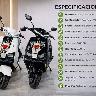 🏍️MOTO ELECTRICA MARCA VORTAX🏍️ - 2/2