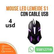 Mouse RGB LEMEIDE S1 con cable USB - Img 55630687