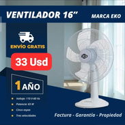 Ventilador de mesa Eko 16", Garantía de 1 año, Entrega gratis para toda La Habana - Img 50692142