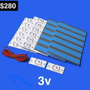 Led de 3 y de 6volt material cobre con su difusor nuevos para televisores planos desde 32” hasta 65” Pre - Img 53195881