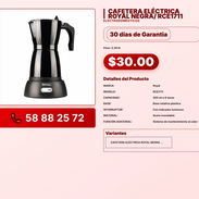 CAFETERA ELÉCTRICA ROYAL NEGRA/ RCE1711 . - Img 57647400