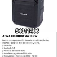 !!AIWA HD300BT de 150W Bocina con reproducción de audio en alta resolución, diseñado para tus días de karaoke y fiesta!! - Img 45589823
