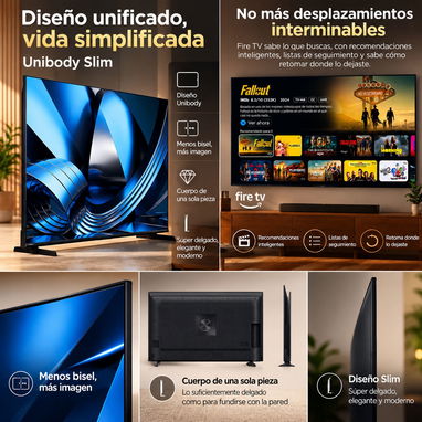 Hisense 65" Class U6 Pro Series ULED MiniLED 4K Smart TV 2026 IA integrado WiFi 6 - 7/10