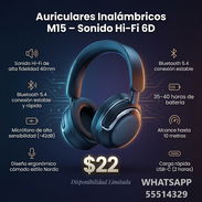 Auriculares Inalámbricos M15 – Sonido Hi-F, ENTREGA DE FACTURA, VARIEDAD DE AUDÍFONOS, ETC - Img 55115487