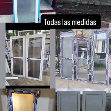 Decore su hogar🏘️ con estilo y los mejores diseños de  ➖Puertas  ➖Ventanas  ➖Estantes.Bajo de mesetas ..todo en alumini - Img 118835387