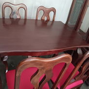 !Juego de comedor mesa y sillas de caoba! - Img 56629162