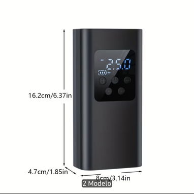 Inflador de neumáticos digital portátil con batería recargable y energía de emergencia. - Img 125372980