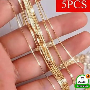 Cadenas y manillas de oro laminado - 2/3