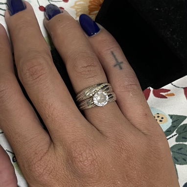 Anillos de compromiso PLATA 925 - Img 122967076