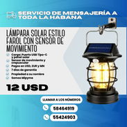 🌞 LÁMPARA SOLAR ESTILO FAROL CON SENSOR DE MOVIMIENTO   💲 Precio: 12 USD 🛡️ Garantía: 7 días - Img 56436019