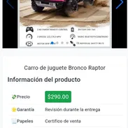 Carrito de juguete bronco Ractor - Img 55774291