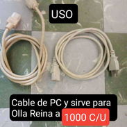 Cable fuente PC y sirve para Olla Reina 1200 - Img 56343431