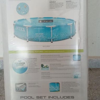 Piscina INTEX de 10Ft (3.05mx76cm) Redonda con marco de Metal reforzado, con motor y sistema de recirculación. Nueva - Img 102311715
