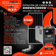 ☀️INCLUYE PANEL.S DE 545-600W ESTACION EON INVERSOR 2000W - 2560WH. MENSAJERÍA CON FACTURA Y GARANTÍA. TLF 54833699 - Img 54776430