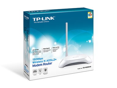 MODEM ROUTER ADSL 2+ TP-LINK TD 8901 PARA NAUTA HOGAR NUEVO EN CAJA LLEGAR Y PONER 50996463 - Img main-image