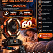 Ventilador Recargable ColdSky 20000 mAh | Doble Motor y Doble Aspa. - Img 57976226