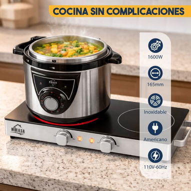 FOGON DOBLE MICASA 1600W - 3/4