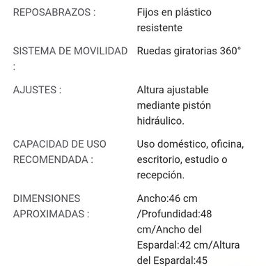 Silla giratoria de oficina - Img 122915690