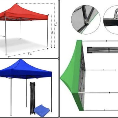 Carpa o toldo con lona 3x3 m (MO) - 2/3