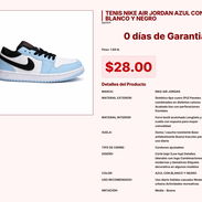 TENIS NIKE AIR JORDAN AZUL CON BLANCO Y NEGRO VPT#-0324 - Img 55244232