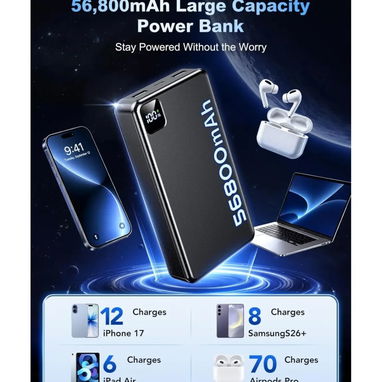 Cargador portátil Power Bank Batería de 56800 mah 🌐 - Img 127558301
