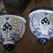 Talavera Mexicana Macetas de Pared (Par) - Tel: 5358 0956 - Vedado - Img 57647114