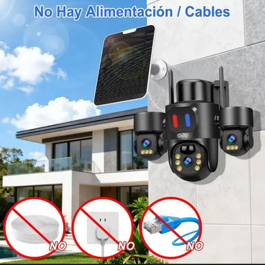 Cámara inalámbrica con panel solar 5G/Cámara de vigilancia inalámbrica - Img 125815826