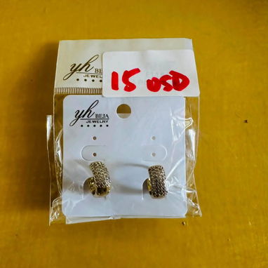 Aretes laminado en oro 14 - 8/10
