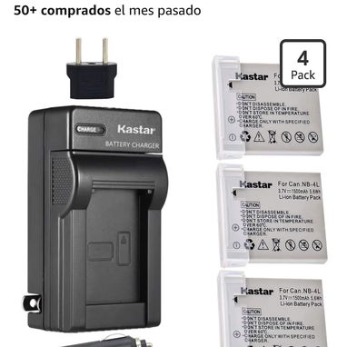 Cargador y 3 baterías para cámara Canon - Img 123861505