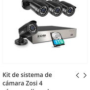 Kit de sistema de cámaras zosi 4 cámaras,  disco duro de 1 tb - Img 54382793