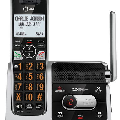 Panasonic inalámbrico con máquina contestadora, 1 terminal de color negro - Img 113456224