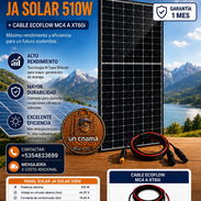 ☀️ PANEL SOLAR + CABLE ESTACIÓN ⚡ OFERTA DE PANEL SOLAR JASOLAR 510W + CABLE DE 2.5M - MC4 A TC60i. 📲 54833699 - Img 57169549