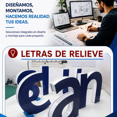 Cajas luminicas, carteles neon, letras a relieve - Img 124461626