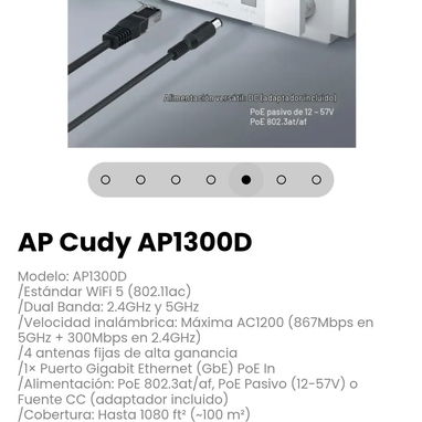 AP Cudy AP1300D Modelo: AP1300D - 5/7