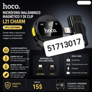 Micrófono Inalámbrico Magnético y de Clip Hoco L21 Charm - Img 57028705