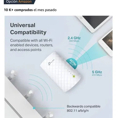 💥Repetidor Wifi con Chip Inteligente, TP-Link Extensor de Wifi💥 - Img 91598510
