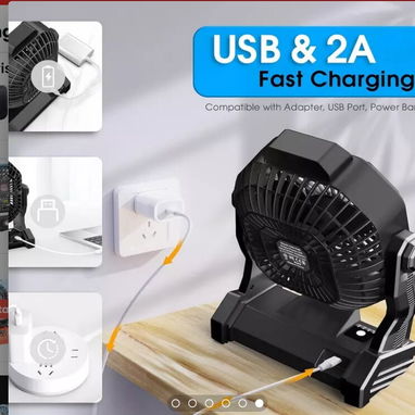 Ventiladores  recargables  20000mAh- X20 y F10 - 4/5