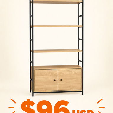 Muebles y Estantes Modernos MDF / Metal - 4/9