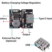 Módulo powerbank 5V 2A (1S) para 1 celda - Img 57037987