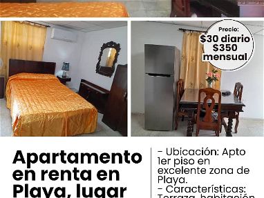 Apartamento en renta en Playa - Img main-image