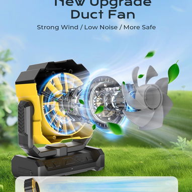 RAZZMA Ventilador portátil con nebulización y batería de 24000 mAh - 80 horas de funcionamiento, niebla de 7 μm 16 pies - Img 112242886