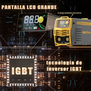 Soldadora Inverter WANE / WANSE 2 en 1 MMA + TIG* - Img 120075435